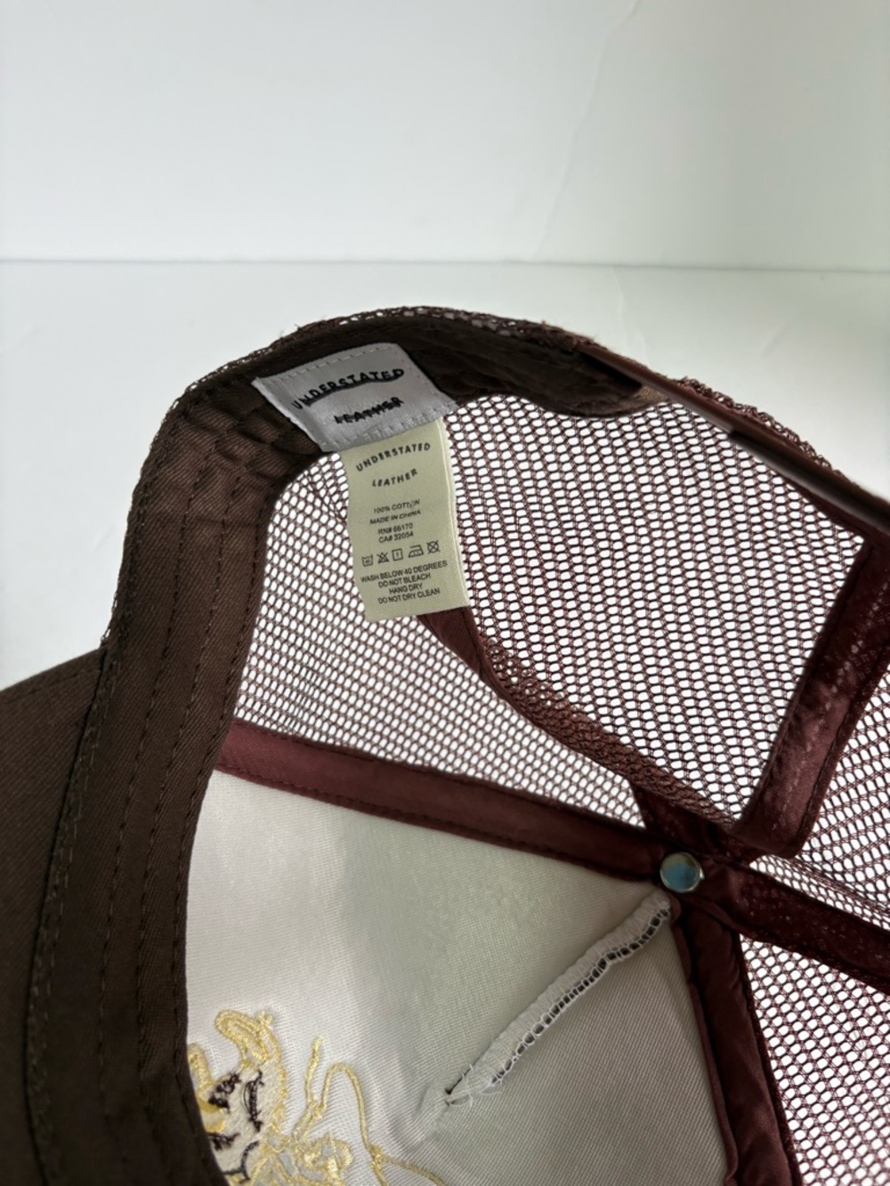 NWOT Free People Understated Leather Giddy Up Trucker Hat - Picture 8 of 10